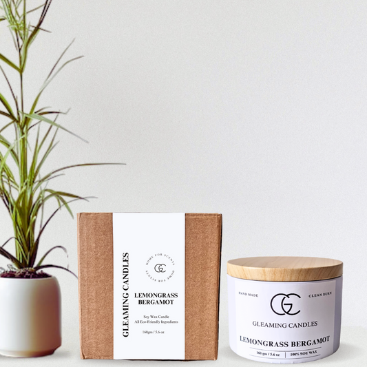 Lemongrass Bergamot Scented Candle