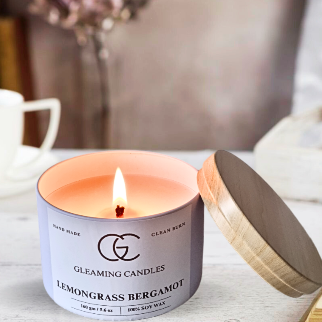 Lemongrass Bergamot Scented Candle