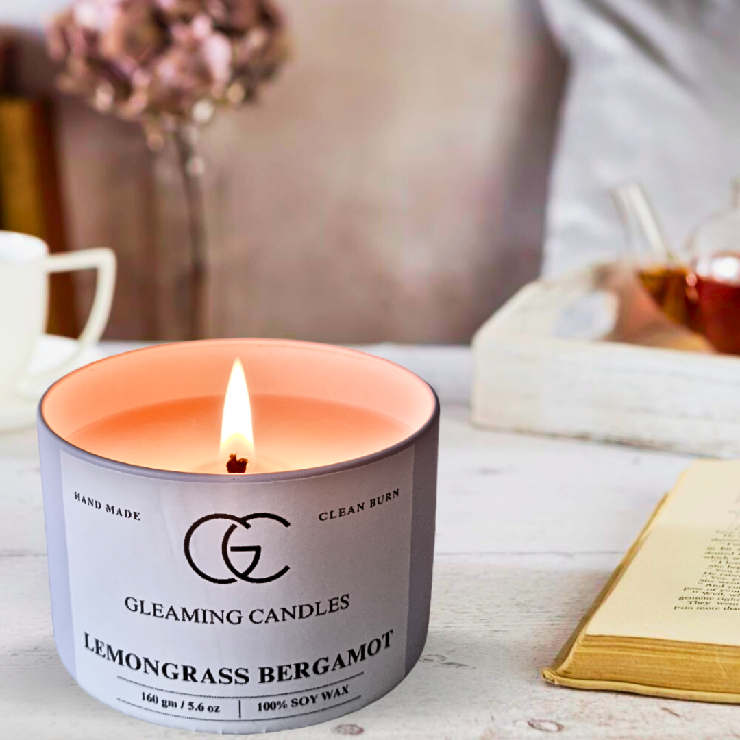 Lemongrass Bergamot Scented Candle