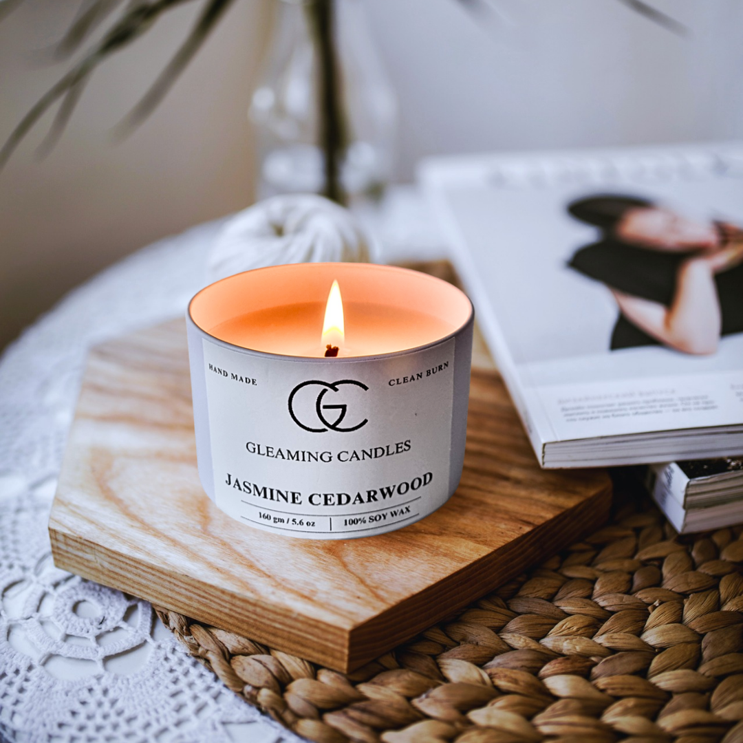Jasmine Cedarwood Scented Candle