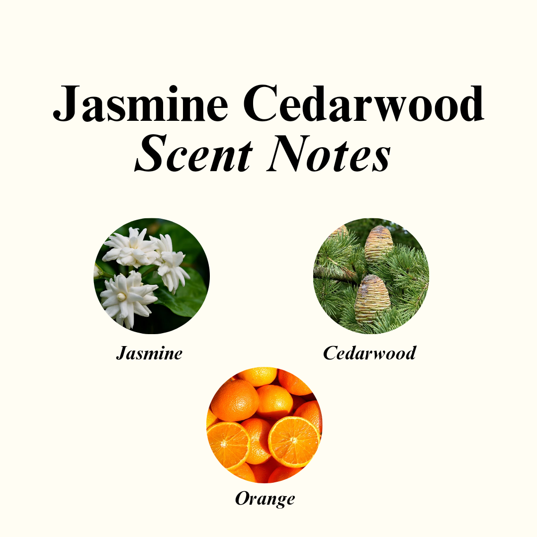 Jasmine Cedarwood Scented Candle