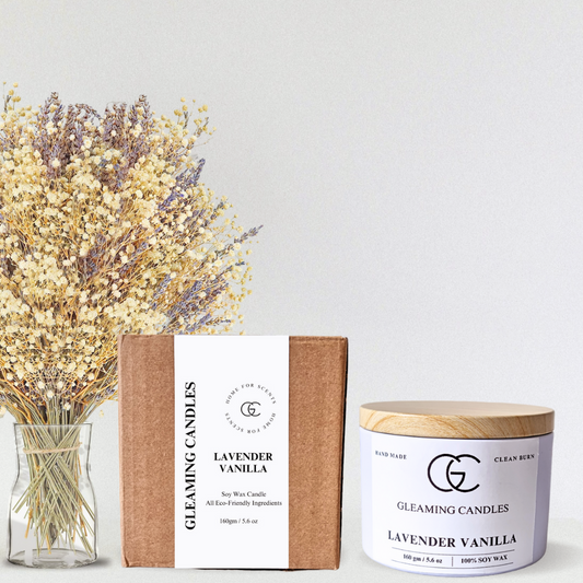 Lavender Vanilla Scented Candle