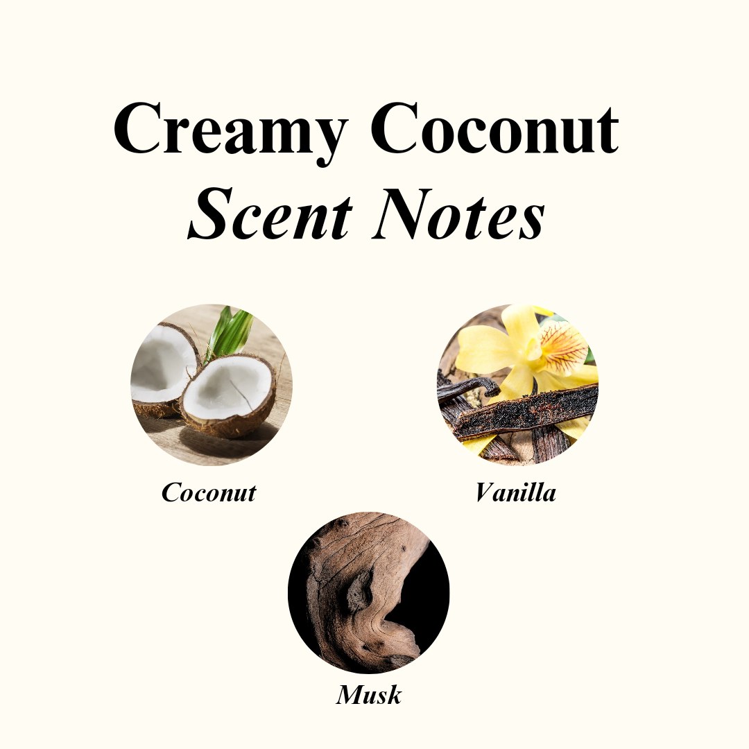 Creamy Coconut Scented Candle (Jar)