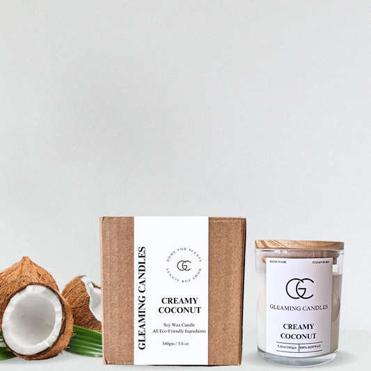 Creamy Coconut Scented Candle (Jar)