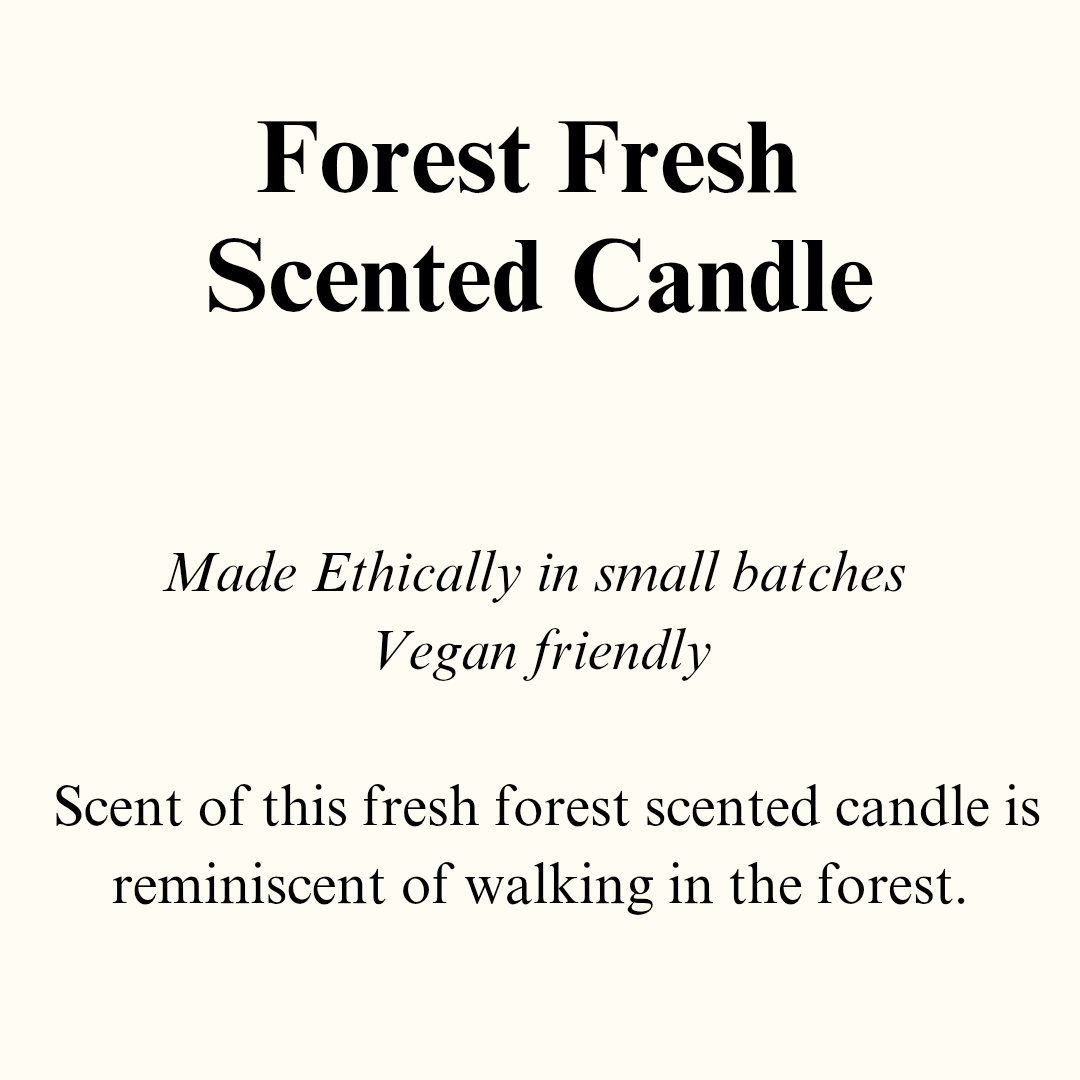 Forest Fresh Scented Candle (Glass)