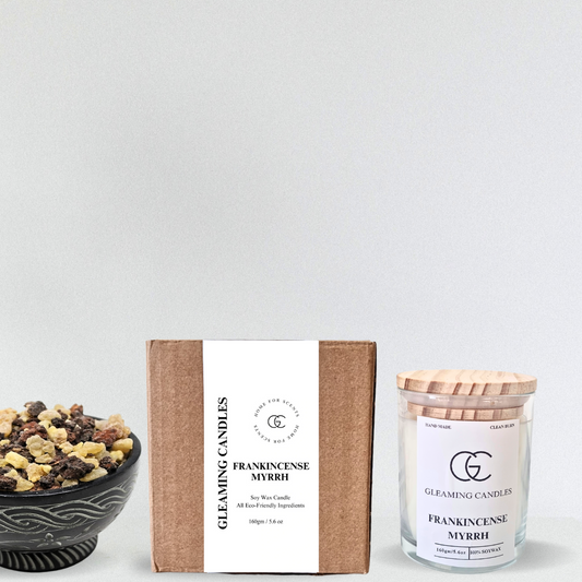 Frankincense Myrrh Scented Candle (Glass)