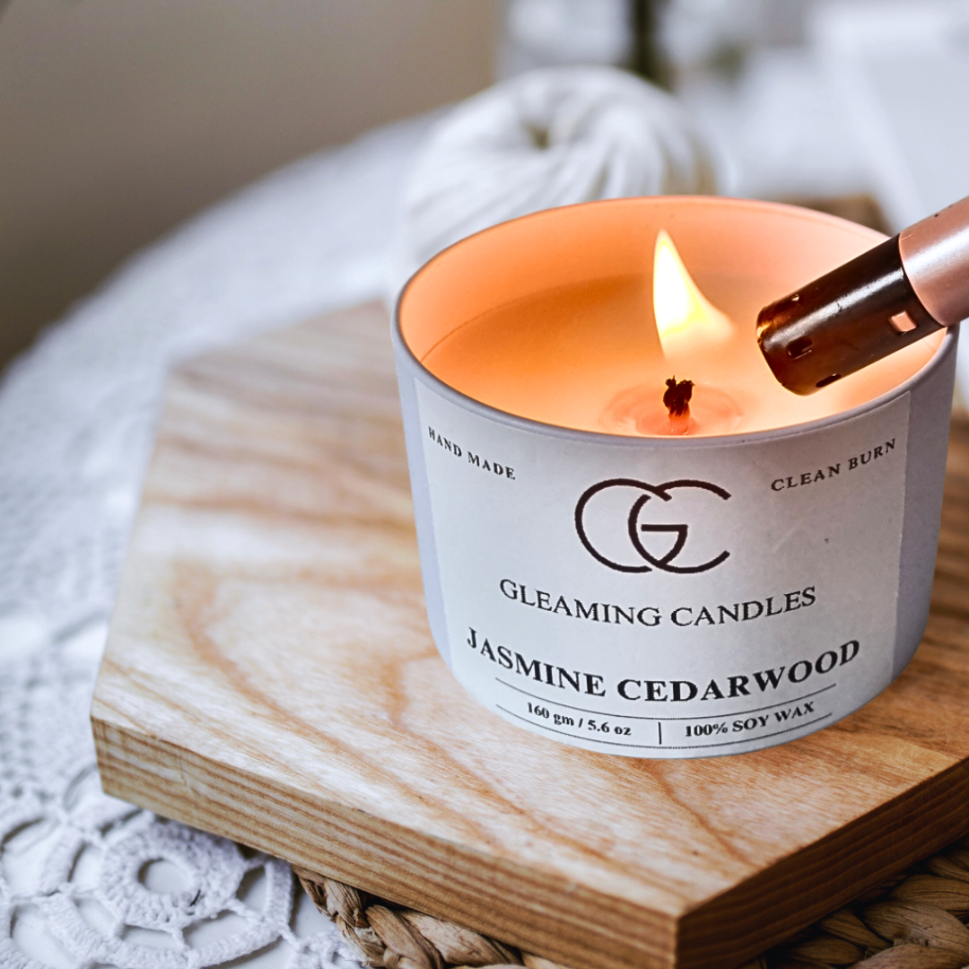Jasmine Cedarwood Scented Candle