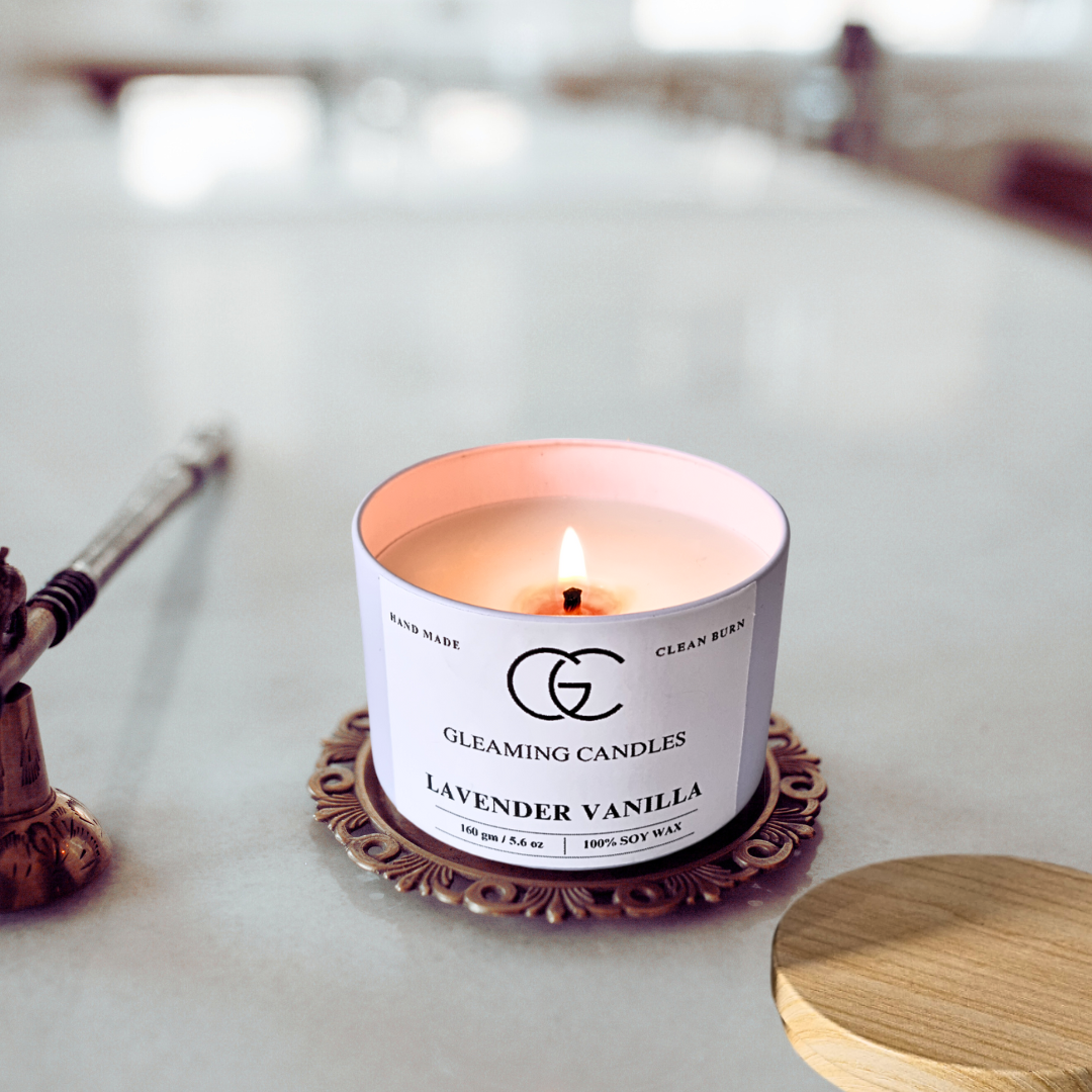 Lavender Vanilla Scented Candle