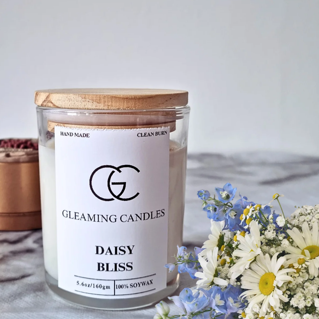 Daisy Bliss Scented Candle (Jar)