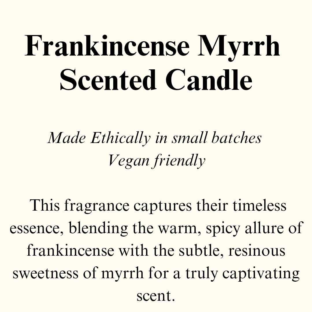 Frankincense Myrrh Scented Candle