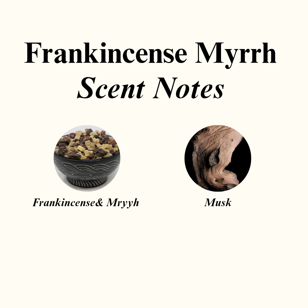 Frankincense Myrrh Scented Candle (Glass)